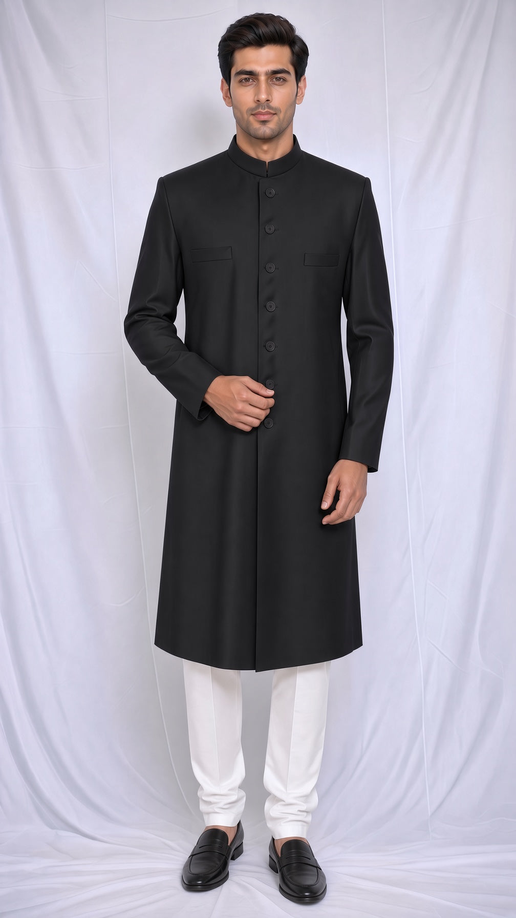 My Black Sherwani - front